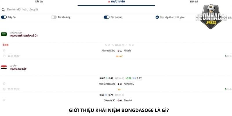 Giới thiệu khái niệm Bongdaso66 là gì