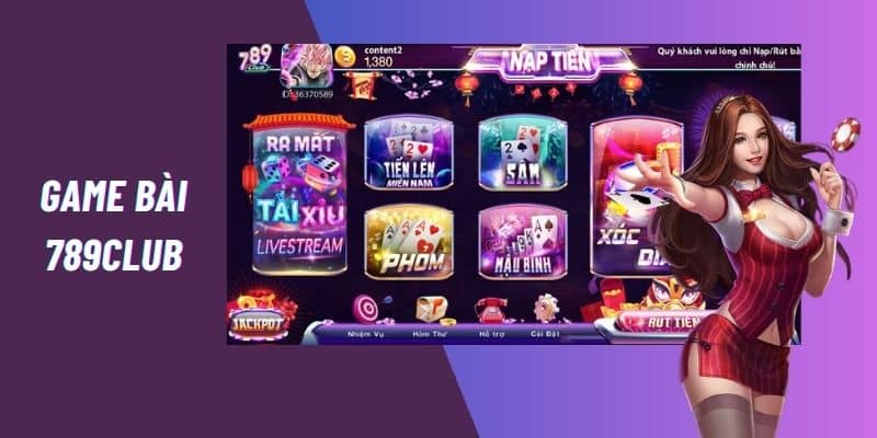 Game bài 789Club đa dạng cho người chơi